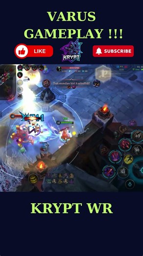 VARUS GAMEPLAY | WILD RIFT #leagueoflegends #wildrift #wildrifttr #varus #leagueoflegendswildrift