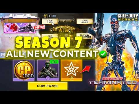Season 7 Leaks | FREE Skins | Terminator Features | Limited CP Event Details | COD Mobile | CODM