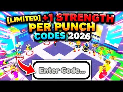 [LIMITED] +1 Strenght Per Punch Codes 2026 *Roblox* ( How To Activat Codes in +1 Strenght Per Punch)