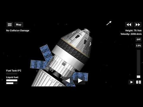 Artemis II Recreation in space flight simulator