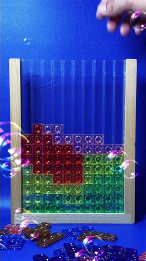 Mesmerizing Rainbow Tetris ASMR | Blue Sky Vibes & Perfect Stacks