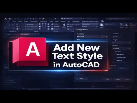 How to Add New Text Style in AutoCAD (2025)