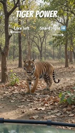 🐅 Tiger Power in the Wild | #tiger#wildlife#nature#WildlifeFacts#KobirWilds