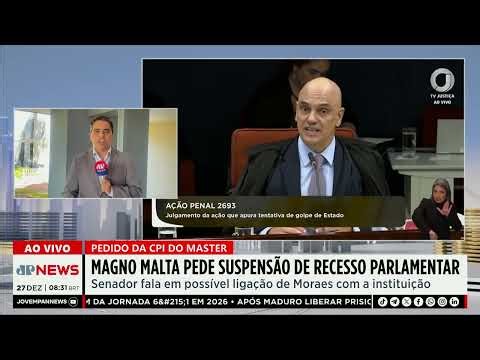 Magno Malta pede fim do recesso para tratar caso do Banco Master