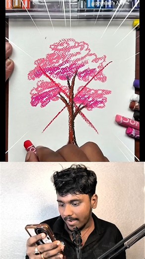 How to Draw Cherry Blossom Tree! 🤯