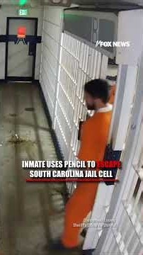 Inmate uses pencil to ESCAPE South Carolina jail cell #shorts #foxnews #us