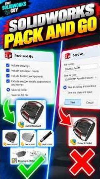 Full Video👇Click Below👇How to Use PACK AND GO Rather Than SAVE AS to Duplicate Models #solidworks