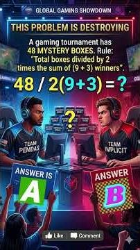 THIS Math Problem is Destroying the Internet! 48÷2 (9+3)=? #Shorts #quiztime
