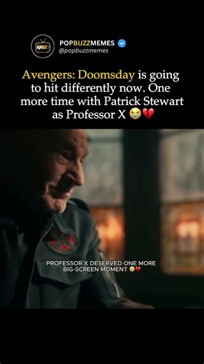 Avengers: Doomsday is going to hit differently now. One more time with Patrick Stewart #professorx