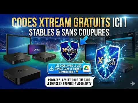 🚀 Codes Xtream IPTV Gratuits : Liste Exclusive 100% Stable (Lien Direct)
