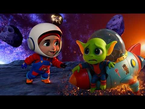 Monty Rescues The Alien 👽| Alien Rescue | Nursery Rhymes - Monty's Garage