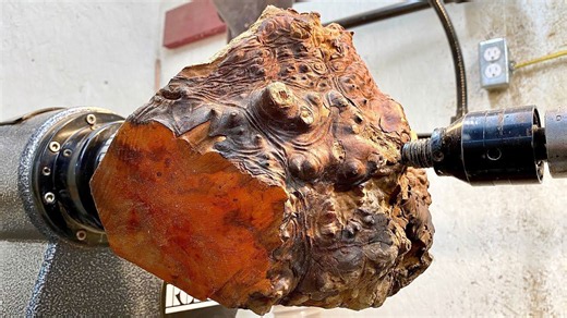 I finally turned this manzanita burl! 🌳
