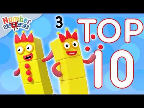 Top 10 Sassy Numberblock 3 Moments | Learn to Count for Kids Compilation | Numberblocks