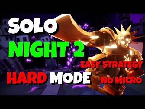 SOLO Solar Requiem Night 3 HARD Mode Triumph | Tower Defense Simulator