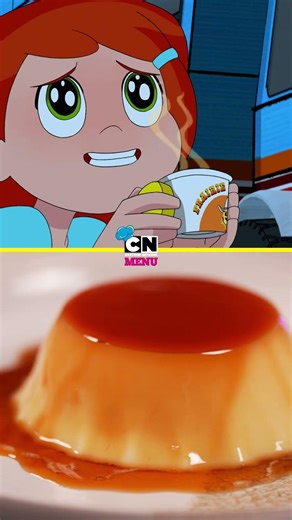 #cartoonnetwork Menu | The Delicious Prairie Pudding from #Ben10 🍮😆 @fatafeat