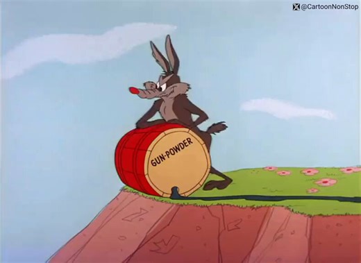 Cartoon Gun powder is a good and funny explosive