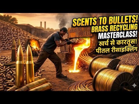 How Bullets Are Recycled Into Copper Wires | Inside Pakistani Factory Amazing Process