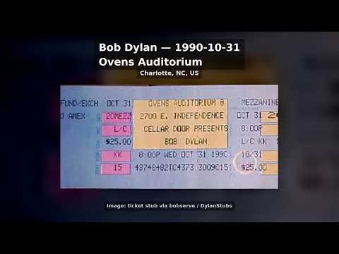 Bob Dylan - 1990-10-31 - Ovens Auditorium, Charlotte, NC, US