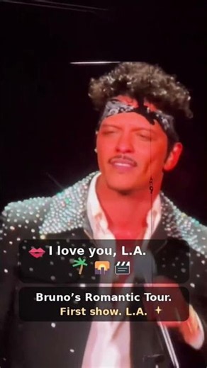 Bruno Mars’ The Romantic Tour L.A. 💋🌴🌇 9/30/26