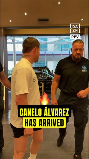 Canelo Álvarez arrives for his fight week with Christian Mbilli 🥊#CaneloMbilli