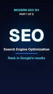 SEO 101: What is SEO? Search Engine Optimization