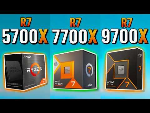 R7 5700X vs R7 7700X vs R7 9700X - Big Differences?!