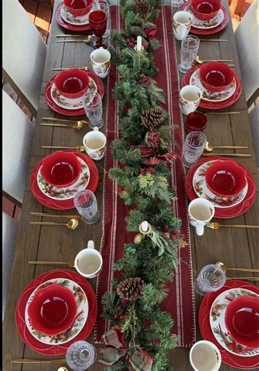 Decoración de mesa navideña con Princes House