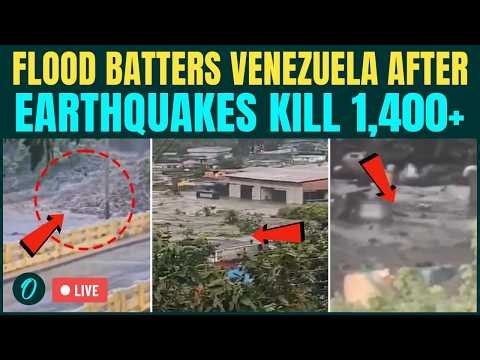 Venezuela LIVE | Flood Batters Venezuela Days After MASSIVE Earthquakes | Venezuela Floods LIVE