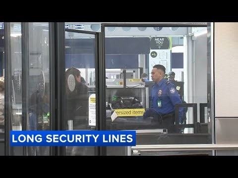 Travelers wait in long TSA lines at Chicago airports as schools begin spring break amid DHS shutdown