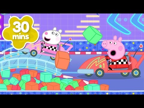 INSANELY FAST Race Course 🏁 Peppa Drives a SPORTS CAR! 🏎️ BRAND NEW Peppa Pig Episodes