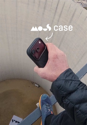 The iPhone 18 Pro in a Mous case, drop tested from a 130m chimney 👀 | mous case