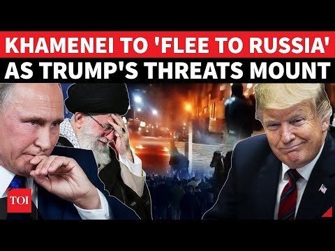 Khamenei 'PACKS BAGS For Russia' As Trump Says US 'Will Hit Iran Hard' If IRGC KILLS Protesters