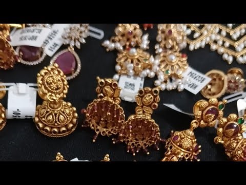 92.5 Silver Jewellery with 22k Gold Coating Ramala Collections, Hyderabad , earrings live