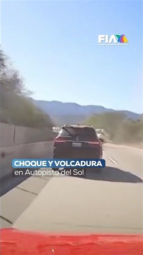 VOLCADURA EN AUTOPISTA DEL SOL deja tres personas lesionadas en Guerrero