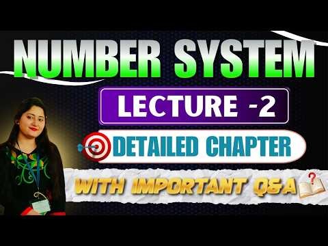Math Number System Lecture 2 | Rational, Irrational & Real Numbers Explained #numbersystem #math