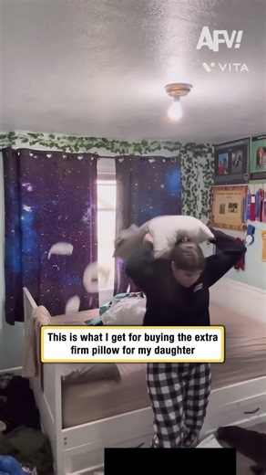 This is what I get for buying the extra firm pillow for my daughter