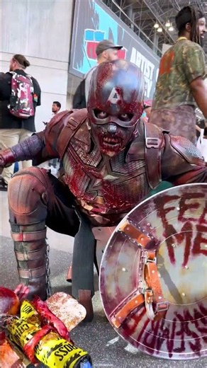 BEWARE: Zombie Captain America was spotted on the show floor 🧟