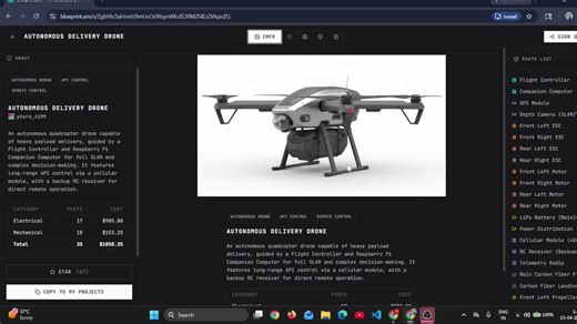 Someone just built a Claude Code for electronics.It's called Blueprint. Type what you want to build and it generates wiring diagrams, bills of materials, and step-by-step assembly guides for your Arduino or Raspberry Pi project.100% Free.