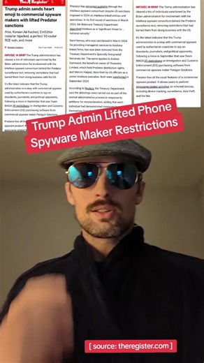 Surveillance Spyware Restrictions Lifted Under Trump Administration