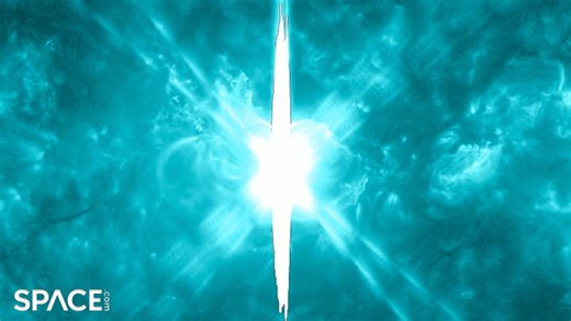 Largest solar flare since 2017 captured in X9 time-lapse footage