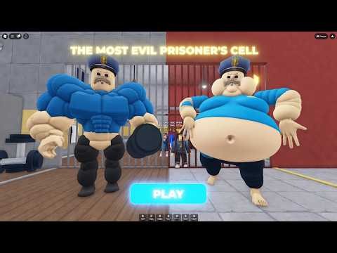 FIT VS FAT PRISON RUN Obby New Update - Roblox All Bosses Battle FULL GAME Walkthrough All Items