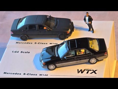 First Look at the WTX Mercedes Benz S Class W140. 1/64 scale Diecast Car model. Best on the market? 