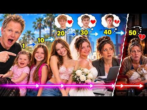 My Daughter AGES 1 to 50 SECRET Future! (Picks Wrong Guy = New Life!?) | Salish & Jordan Matter