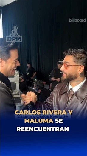 Carlos Rivera y Maluma se REENCUENTRAN en backstage de Billboard Latin Music Week ✨#DePrimeraMano