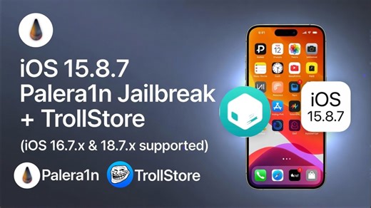 iOS 15.8.7 Jailbreak + TrollStore (Survives Reboot) Full Guide (iOS 16.7.x & 18.7.x Supported) - iPhone Wired