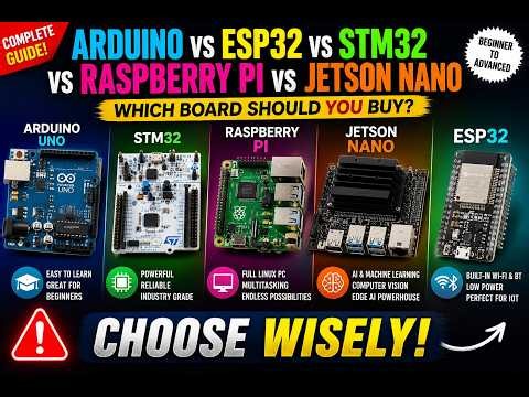Arduino vs ESP32 vs STM32 vs Raspberry Pi vs Jetson Nano | Which Board Should You Buy?