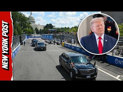 Trump Takes First Lap At Freedom 250 Grand Prix In Washington, DC