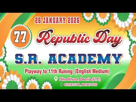 How to Make Republic Banner Design in CorelDraw 2020 | Republic Day Banner CDR File Free Download