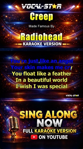Radiohead - Creep (Karaoke Studio Version) with Lyrics On Screen #singalong #karaoke #music
