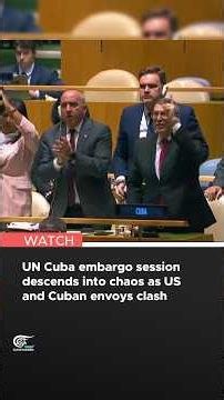 UN Cuba embargo session descends into chaos as US and Cuban envoys clash